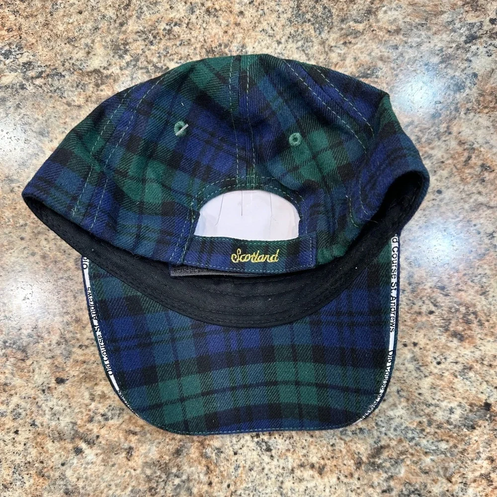 Vintage St. Andrews Old Course Golf Hat Plaid Tartan Wool NWOT New - Picture 3 of 6
